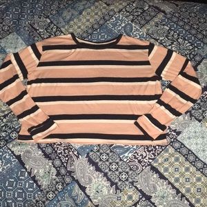 Striped Cropped Long Sleeve